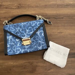 Michael Kors blue heart handbag